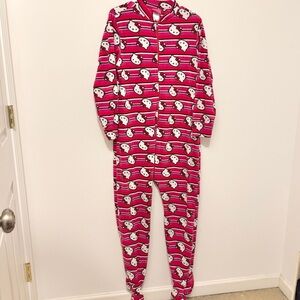 Hello Kitty Pink Onesie Size Large Women’s Pajama Cozy